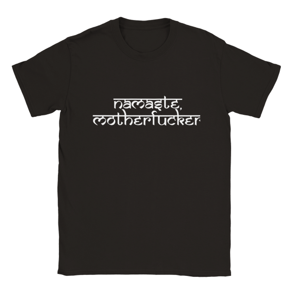 Namaste Motherfucker black slogan t-shirt